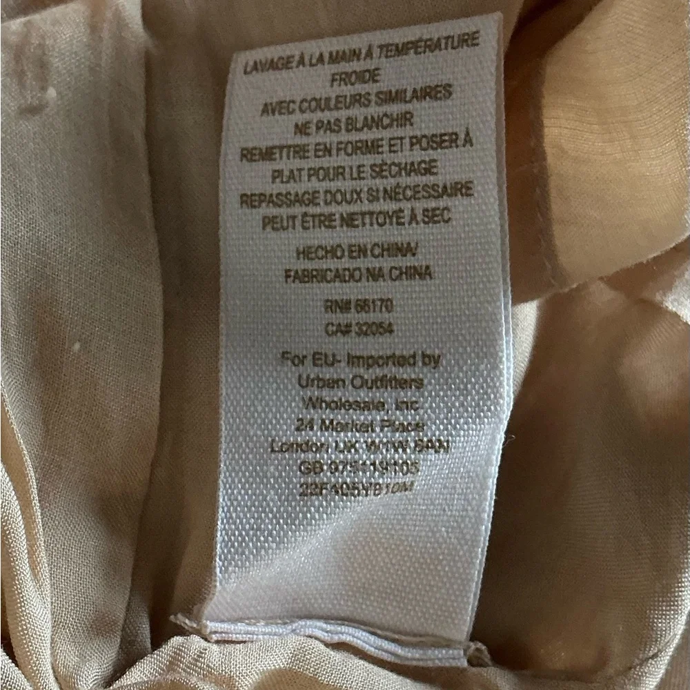 Free People The Big‎ Bang Gold Sheen Tea Combo Mini Dress - Picture 3 of 9